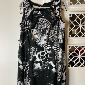 Black and white dress